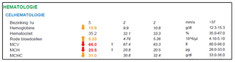thalassémie microcytose