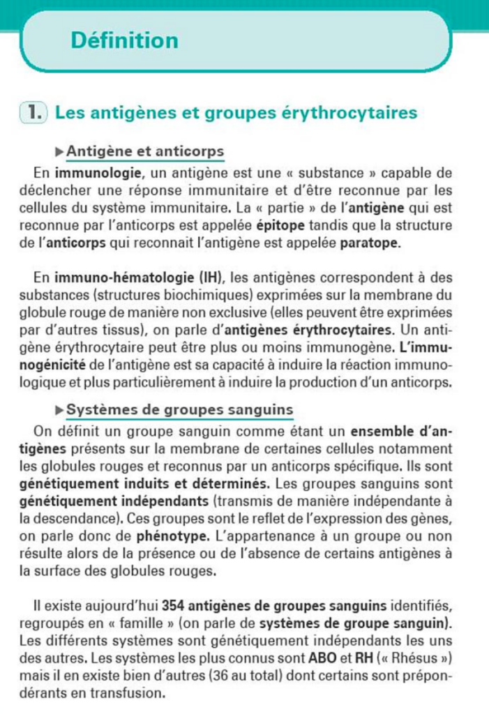 transfusion sanguine définition