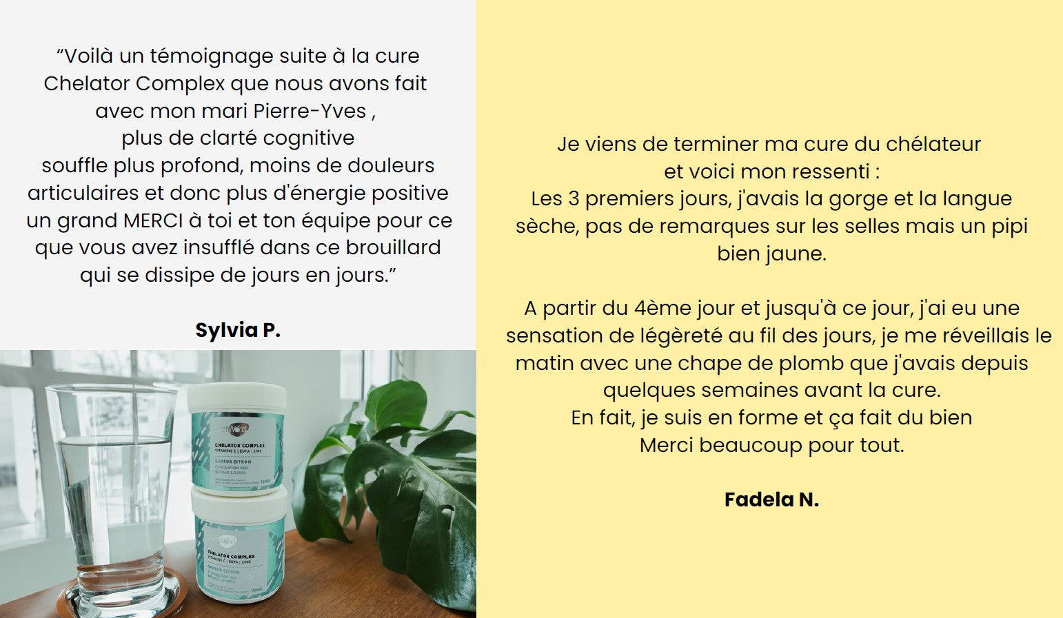 chélateurs produits